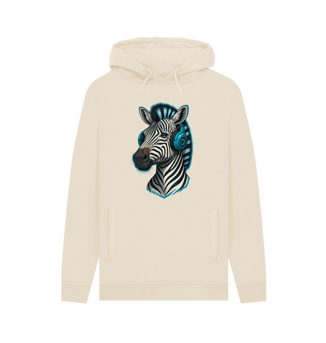 Oat Cool Zebra Organic Cotton Hoodie for Men