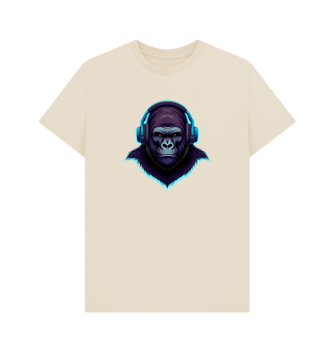 Oat Sonic Simian - Groovy Gorilla Organic Cotton T-Shirt for Men