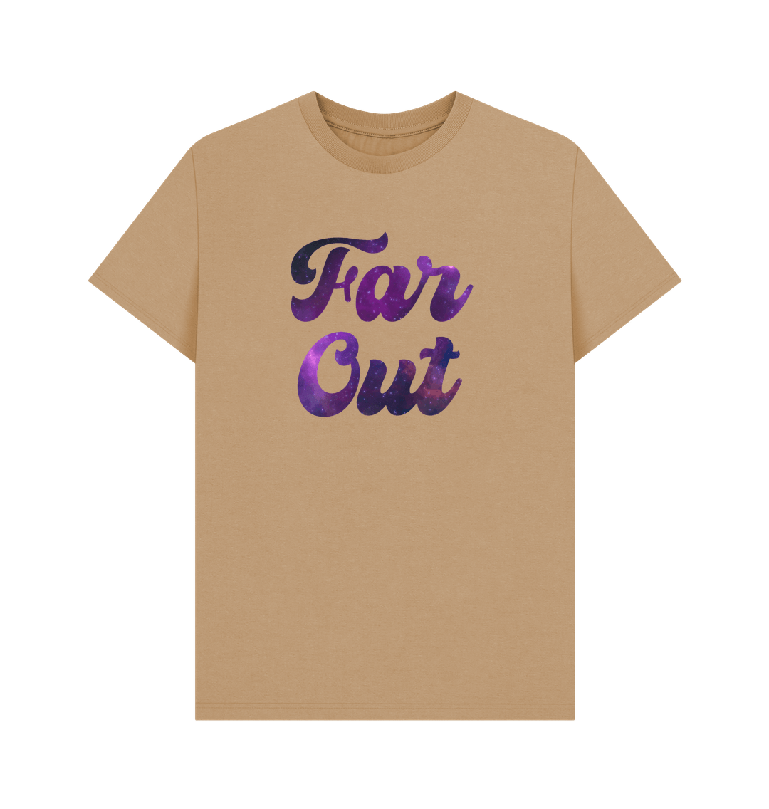 Sand Far Out Galaxy T-Shirt: A Cosmically Cool Retro Tee For Men