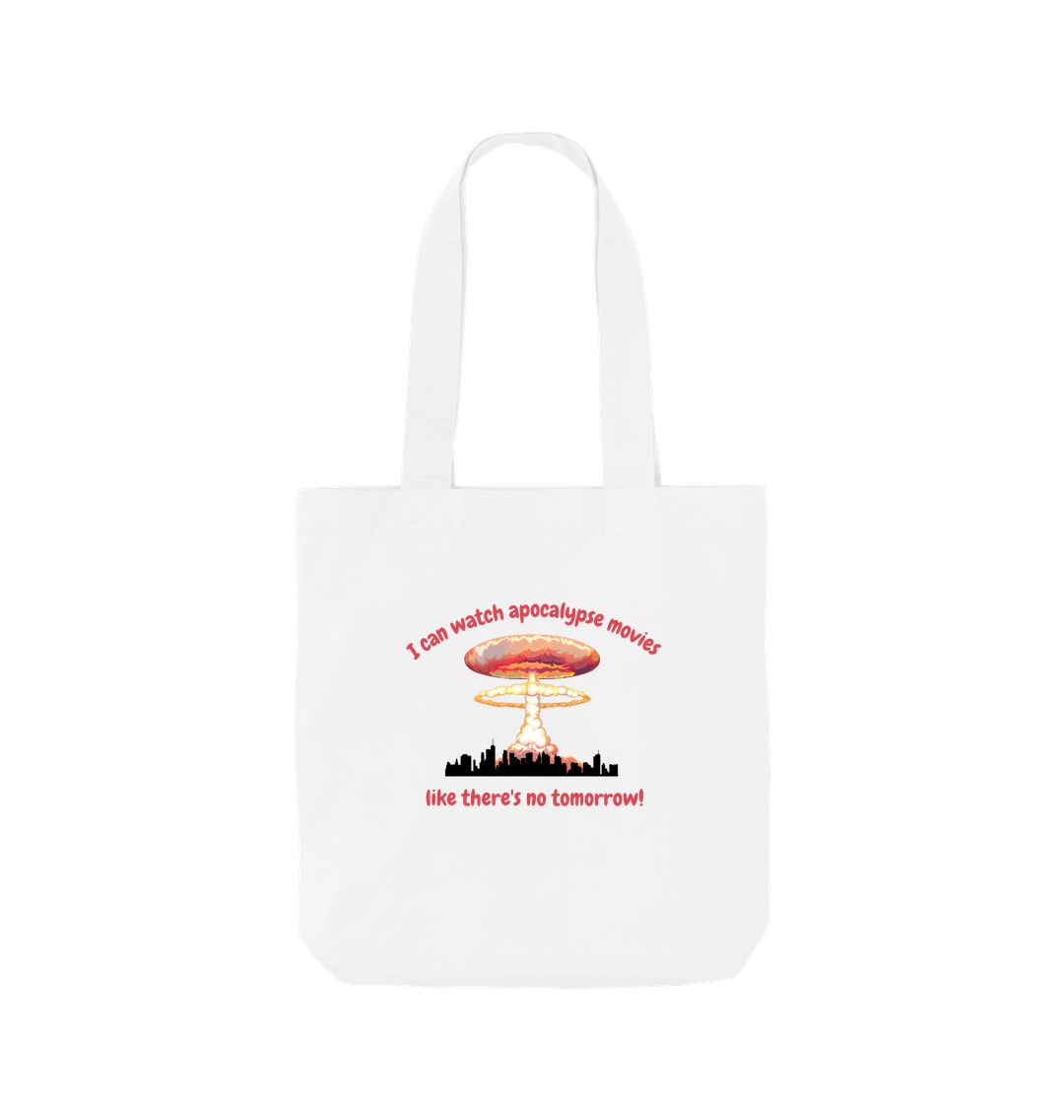 White Doomsday Dreamer: Apocalypse Movie Organic Cotton Shopper Tote Bag