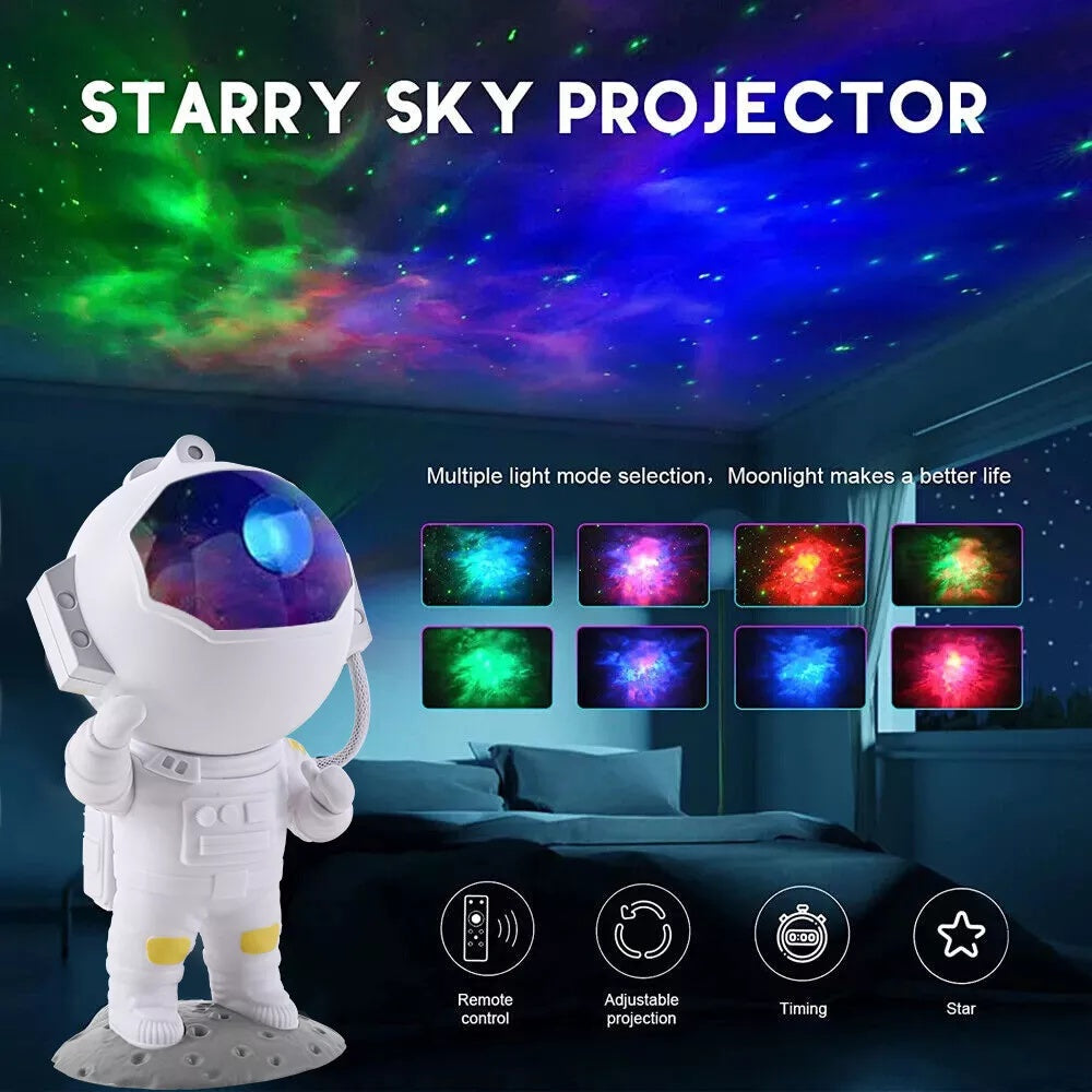 Astronaut Projector Galaxy Starry Sky Night Light Nebula Space LED Lamp