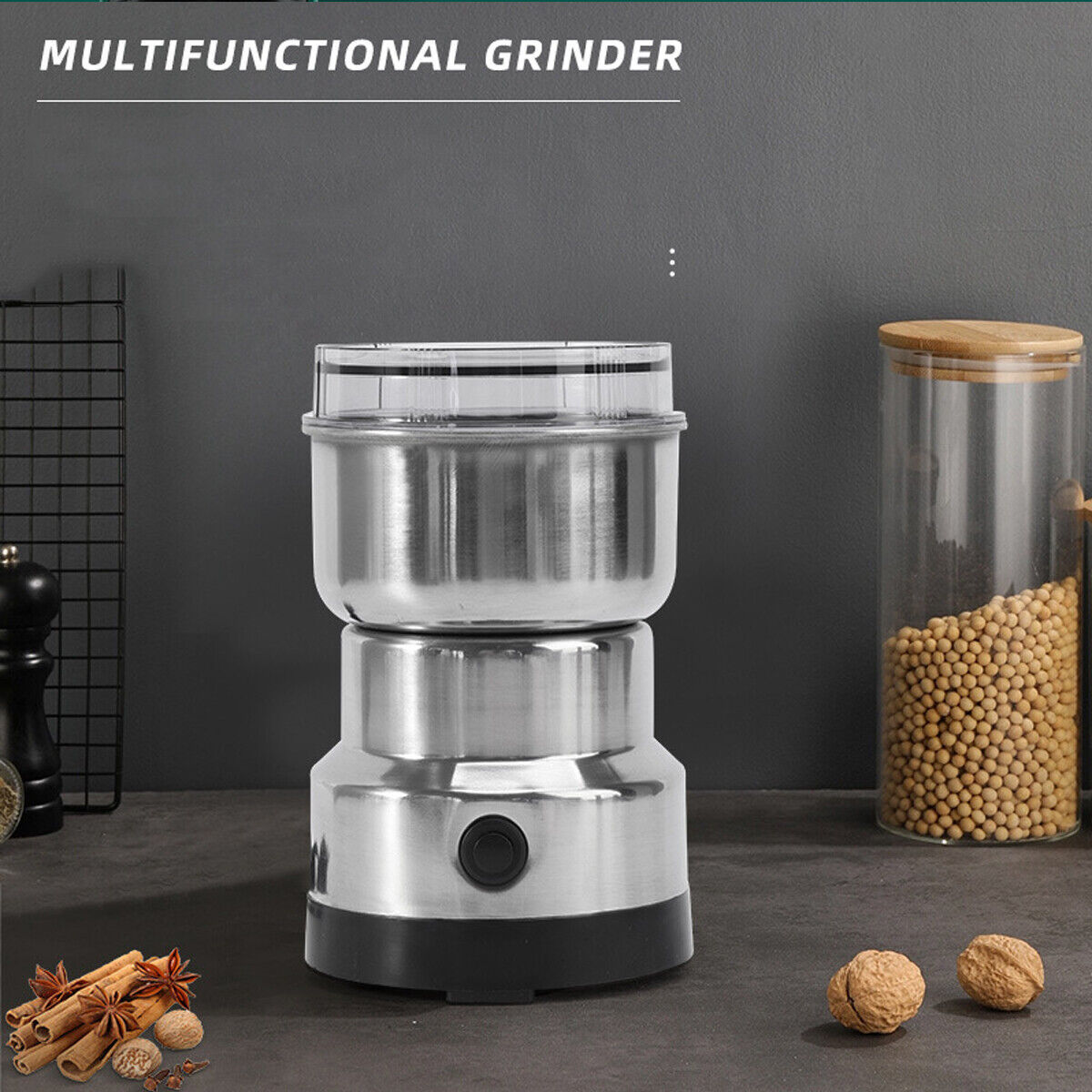 High-Speed Electric Coffee and Spice Grinder: Grind Fresh Daily