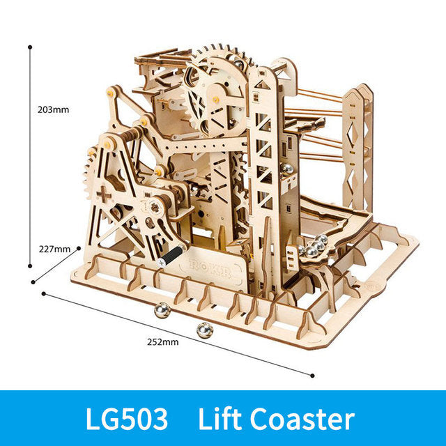 ROKR 3D Wooden Roller Coaster Puzzle: A Thrilling DIY Project