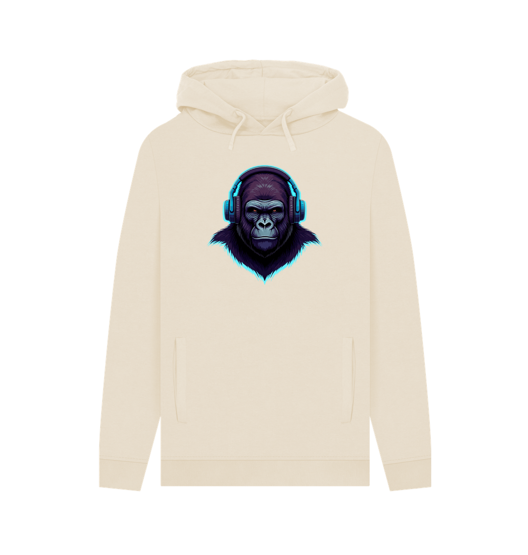 Oat Sonic Simian - Groovy Gorilla Organic Cotton Hoodie for Men