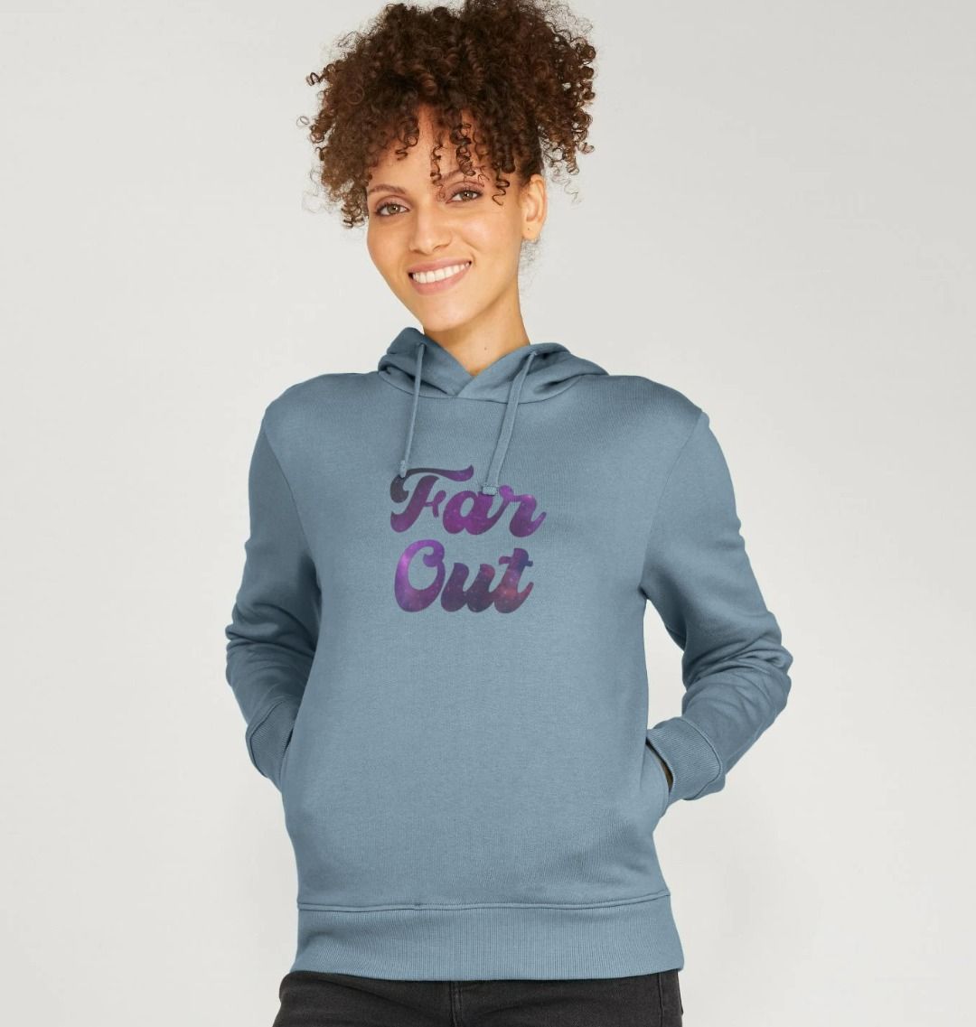 Far Out Galaxy T-Shirt: A Cosmically Cool Retro Hoodie For Women