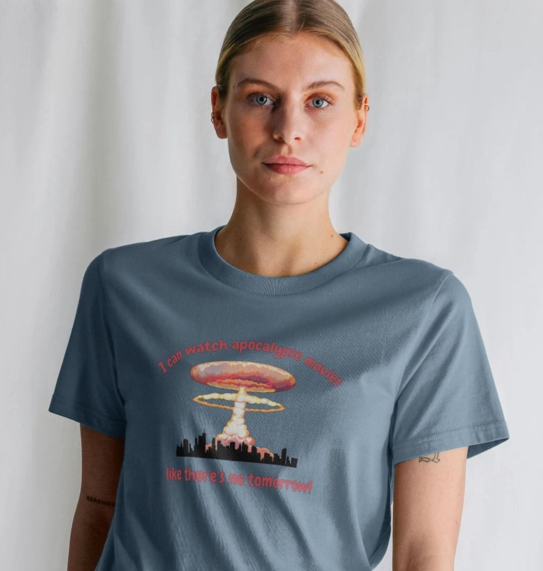 Doomsday Dreamer: Apocalypse Movie Organic Cotton T-Shirt for Women