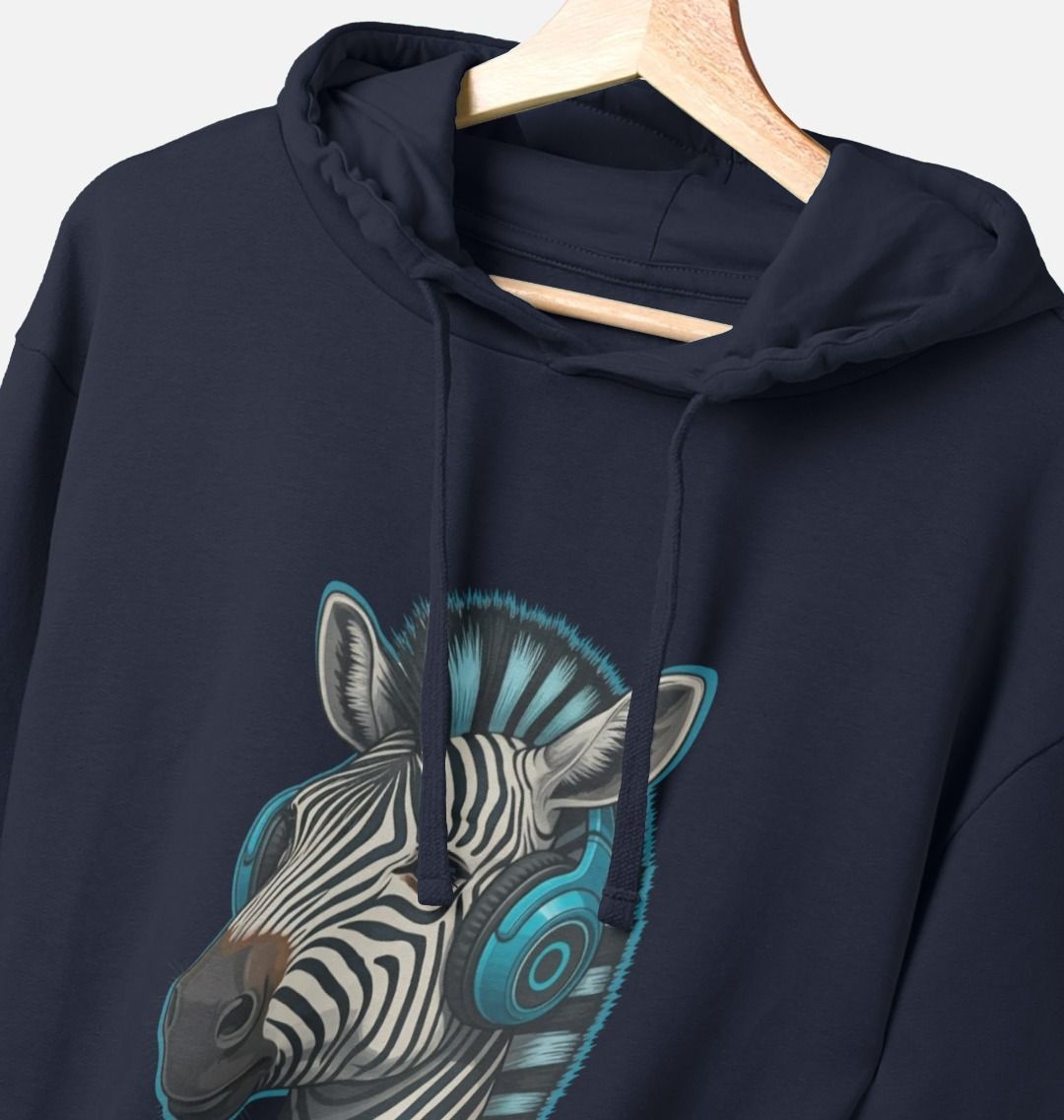 Cool Zebra Organic Cotton Hoodie for Men