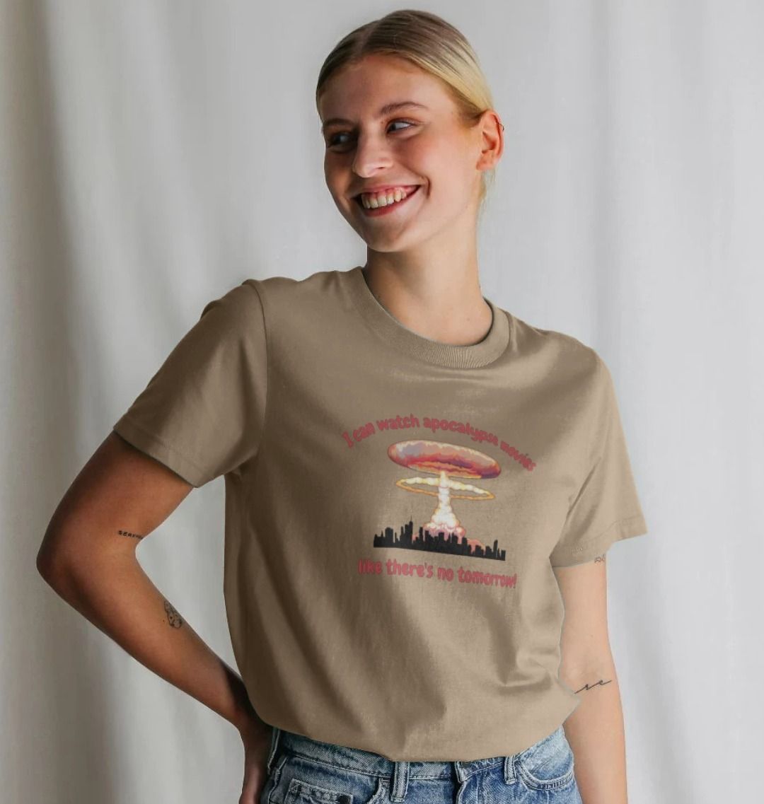 Doomsday Dreamer: Apocalypse Movie Organic Cotton T-Shirt for Women