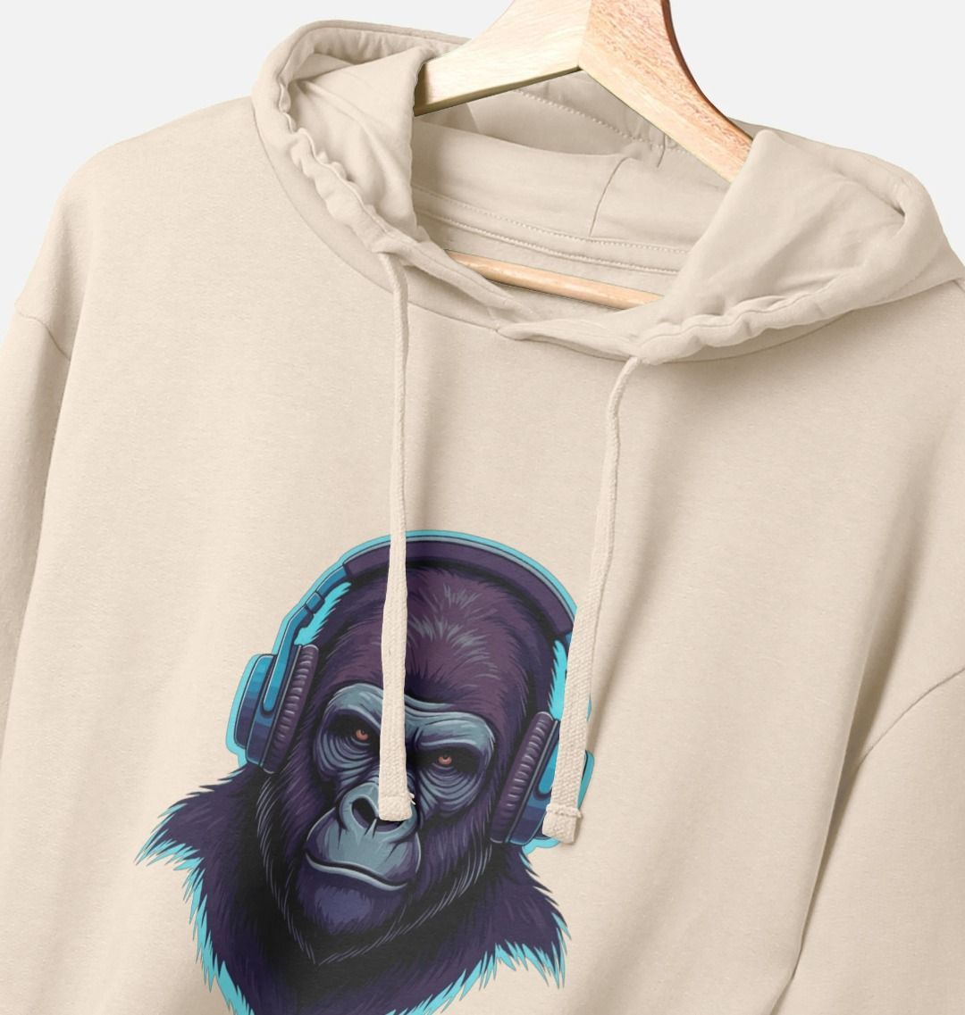 Sonic Simian - Groovy Gorilla Organic Cotton Hoodie for Men