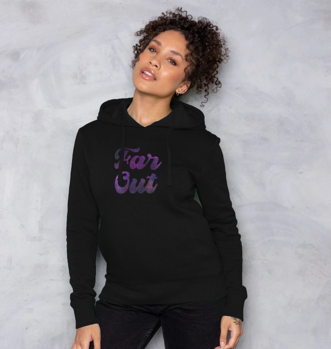 Far Out Galaxy T-Shirt: A Cosmically Cool Retro Hoodie For Women