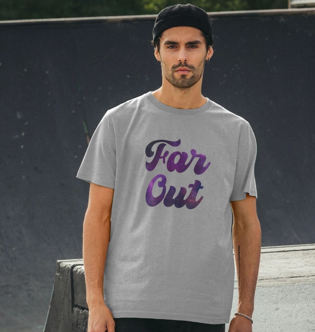 Far Out Galaxy T-Shirt: A Cosmically Cool Retro Tee For Men