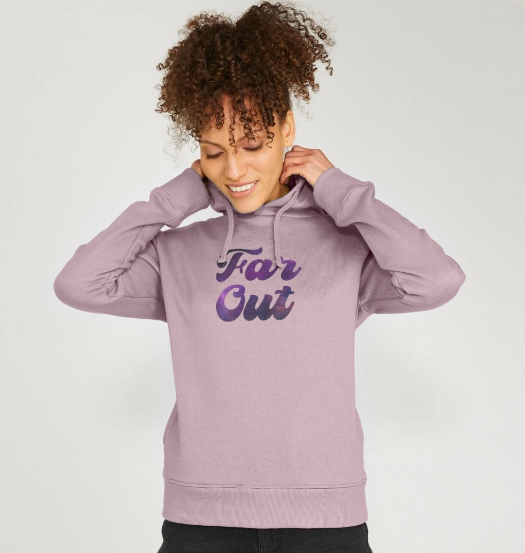 Far Out Galaxy T-Shirt: A Cosmically Cool Retro Hoodie For Women