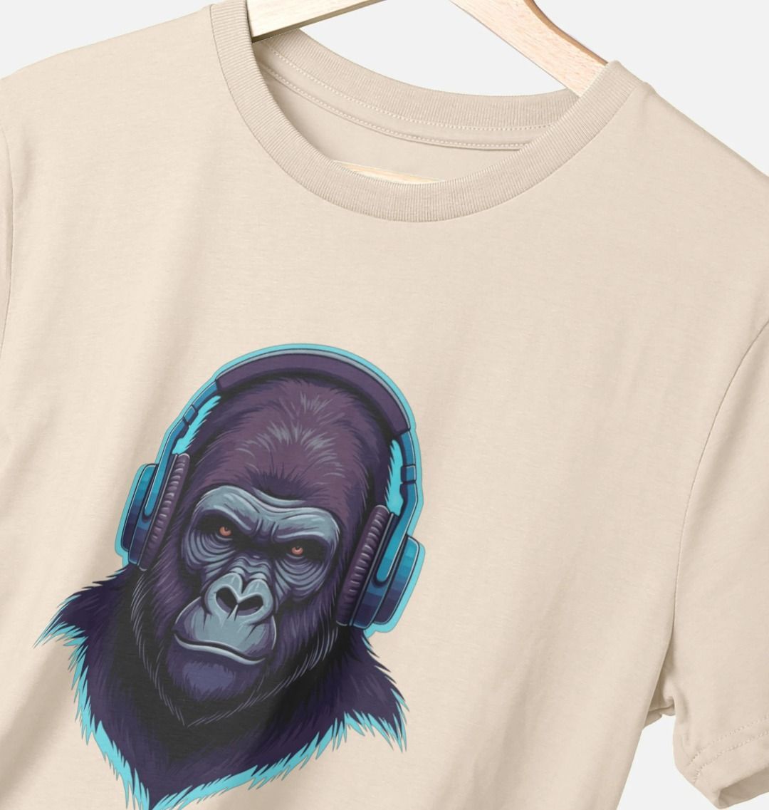 Sonic Simian - Groovy Gorilla Organic Cotton T-Shirt for Men